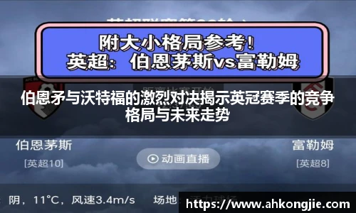 伯恩矛与沃特福的激烈对决揭示英冠赛季的竞争格局与未来走势